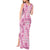 Alaka Aloha Hawaii Tank Maxi Dress Plumeria Lei With Palaka Motif - Polynesian Pride