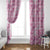 Alaka Aloha Hawaii Window Curtain Plumeria Lei With Palaka Motif - Polynesian Pride
