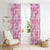 Alaka Aloha Hawaii Window Curtain Plumeria Lei With Palaka Motif - Polynesian Pride