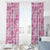 Alaka Aloha Hawaii Window Curtain Plumeria Lei With Palaka Motif - Polynesian Pride