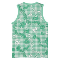 Omaomao Aloha Hawaii Basketball Jersey Plumeria Lei With Palaka Motif LT14 - Polynesian Pride
