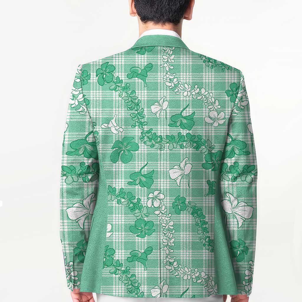 Omaomao Aloha Hawaii Blazer Plumeria Lei With Palaka Motif LT14 - Polynesian Pride