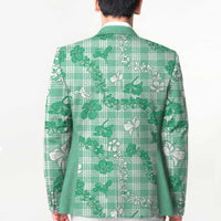 Omaomao Aloha Hawaii Blazer Plumeria Lei With Palaka Motif LT14 - Polynesian Pride