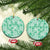 Omaomao Aloha Hawaii Ceramic Ornament Plumeria Lei With Palaka Motif - Polynesian Pride