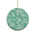 Omaomao Aloha Hawaii Ceramic Ornament Plumeria Lei With Palaka Motif - Polynesian Pride
