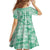 Omaomao Aloha Hawaii Family Matching Off The Shoulder Long Sleeve Dress and Hawaiian Shirt Plumeria Lei With Palaka Motif - Polynesian Pride