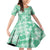 Omaomao Aloha Hawaii Family Matching Off Shoulder Short Dress and Hawaiian Shirt Plumeria Lei With Palaka Motif - Polynesian Pride