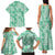Omaomao Aloha Hawaii Family Matching Tank Maxi Dress and Hawaiian Shirt Plumeria Lei With Palaka Motif - Polynesian Pride