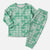 Omaomao Aloha Hawaii Christmas Pajama Set Plumeria Lei With Palaka Motif - Polynesian Pride