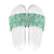 Omaomao Aloha Hawaii Slide Sandals Plumeria Lei With Palaka Motif - Polynesian Pride