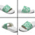 Omaomao Aloha Hawaii Slide Sandals Plumeria Lei With Palaka Motif - Polynesian Pride