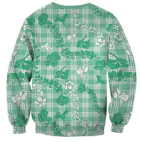 Omaomao Aloha Hawaii Sweatshirt Plumeria Lei With Palaka Motif LT14 - Polynesian Pride