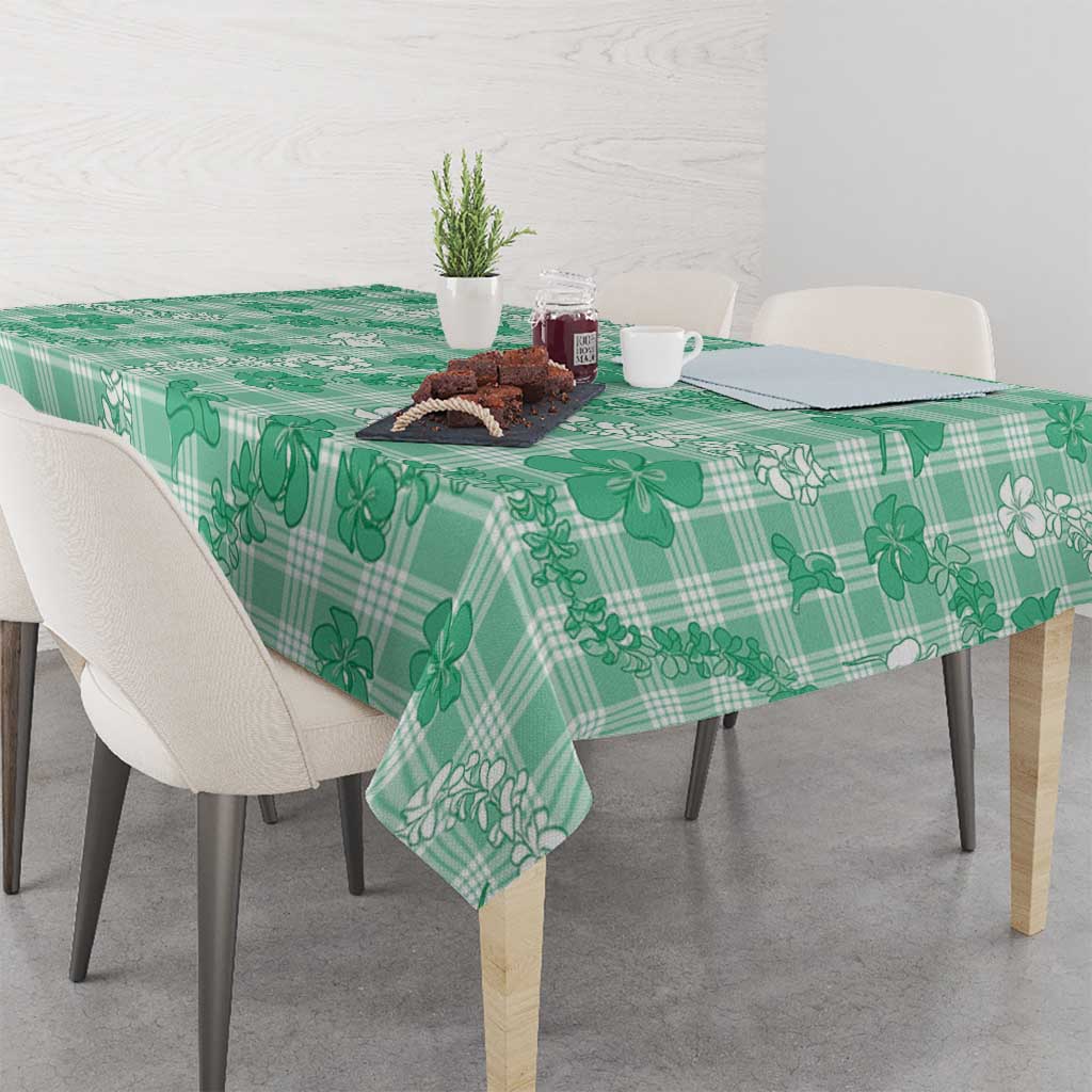Omaomao Aloha Hawaii Tablecloth Plumeria Lei With Palaka Motif - Polynesian Pride