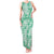 Omaomao Aloha Hawaii Tank Maxi Dress Plumeria Lei With Palaka Motif - Polynesian Pride