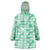 Omaomao Aloha Hawaii Wearable Blanket Hoodie Plumeria Lei With Palaka Motif - Polynesian Pride