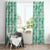 Omaomao Aloha Hawaii Window Curtain Plumeria Lei With Palaka Motif - Polynesian Pride