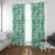 Omaomao Aloha Hawaii Window Curtain Plumeria Lei With Palaka Motif - Polynesian Pride