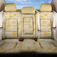 Melemele Aloha Hawaii Back Car Seat Cover Plumeria Lei With Palaka Motif - Polynesian Pride
