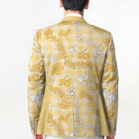 Melemele Aloha Hawaii Blazer Plumeria Lei With Palaka Motif LT14 - Polynesian Pride