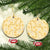 Melemele Aloha Hawaii Ceramic Ornament Plumeria Lei With Palaka Motif - Polynesian Pride