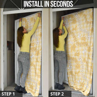 Melemele Aloha Hawaii Door Cover Plumeria Lei With Palaka Motif - Polynesian Pride