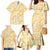 Melemele Aloha Hawaii Family Matching Mermaid Dress and Hawaiian Shirt Plumeria Lei With Palaka Motif - Polynesian Pride