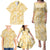 Melemele Aloha Hawaii Family Matching Puletasi and Hawaiian Shirt Plumeria Lei With Palaka Motif - Polynesian Pride