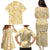 Melemele Aloha Hawaii Family Matching Puletasi and Hawaiian Shirt Plumeria Lei With Palaka Motif - Polynesian Pride