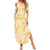 Melemele Aloha Hawaii Family Matching Summer Maxi Dress and Hawaiian Shirt Plumeria Lei With Palaka Motif - Polynesian Pride