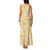 Melemele Aloha Hawaii Family Matching Tank Maxi Dress and Hawaiian Shirt Plumeria Lei With Palaka Motif - Polynesian Pride