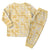 Melemele Aloha Hawaii Christmas Pajama Set Plumeria Lei With Palaka Motif - Polynesian Pride