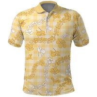 Melemele Aloha Hawaii Polo Shirt Plumeria Lei With Palaka Motif - Polynesian Pride