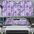 Poni Aloha Hawaii Auto Sun Shade Plumeria Lei With Palaka Motif - Polynesian Pride