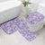 Poni Aloha Hawaii Bathroom Set Plumeria Lei With Palaka Motif - Polynesian Pride