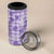 Poni Aloha Hawaii 4 in 1 Can Cooler Tumbler Plumeria Lei With Palaka Motif - Polynesian Pride