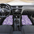 Poni Aloha Hawaii Car Mats Plumeria Lei With Palaka Motif - Polynesian Pride
