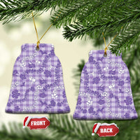 Poni Aloha Hawaii Ceramic Ornament Plumeria Lei With Palaka Motif - Polynesian Pride