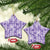 Poni Aloha Hawaii Ceramic Ornament Plumeria Lei With Palaka Motif - Polynesian Pride