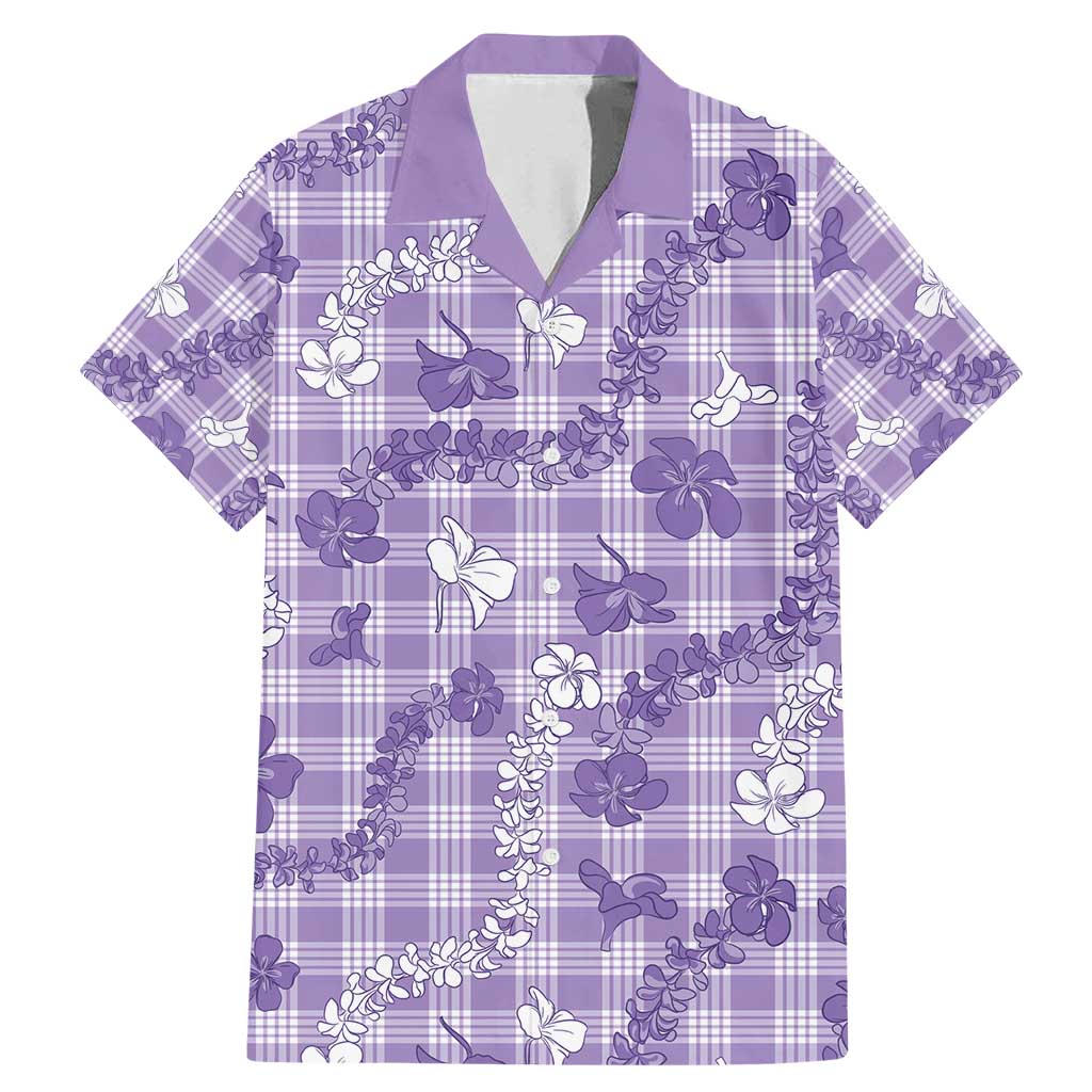 Poni Aloha Hawaii Family Matching Mermaid Dress and Hawaiian Shirt Plumeria Lei With Palaka Motif - Polynesian Pride