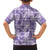 Poni Aloha Hawaii Family Matching Off The Shoulder Long Sleeve Dress and Hawaiian Shirt Plumeria Lei With Palaka Motif - Polynesian Pride