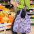 Poni Aloha Hawaii Grocery Bag Plumeria Lei With Palaka Motif - Polynesian Pride