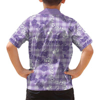 Poni Aloha Hawaii Hawaiian Shirt Plumeria Lei With Palaka Motif - Polynesian Pride