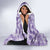 Poni Aloha Hawaii Hooded Blanket Plumeria Lei With Palaka Motif - Polynesian Pride