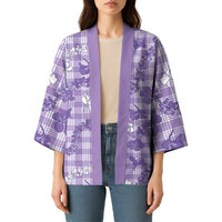 Poni Aloha Hawaii Kimono Plumeria Lei With Palaka Motif - Polynesian Pride
