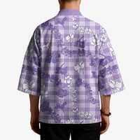Poni Aloha Hawaii Kimono Plumeria Lei With Palaka Motif - Polynesian Pride