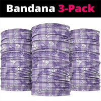 Poni Aloha Hawaii Neck Gaiter Plumeria Lei With Palaka Motif - Polynesian Pride