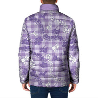 Poni Aloha Hawaii Padded Jacket Plumeria Lei With Palaka Motif LT14 - Polynesian Pride