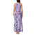 Poni Aloha Hawaii Tank Maxi Dress Plumeria Lei With Palaka Motif - Polynesian Pride