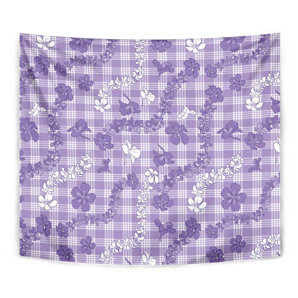 Poni Aloha Hawaii Tapestry Plumeria Lei With Palaka Motif - Polynesian Pride