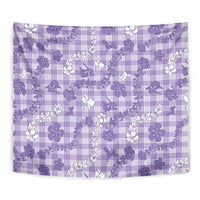 Poni Aloha Hawaii Tapestry Plumeria Lei With Palaka Motif - Polynesian Pride